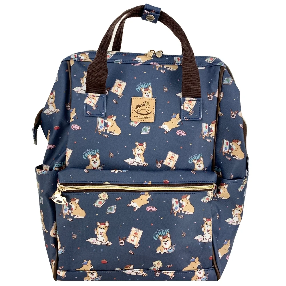 Waterproof Corgi Large Opening Backpack - Picture 1 of 10